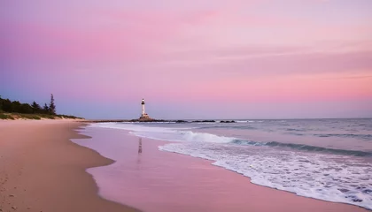 Fotobehang  tropical beach at sunset © HELLIXS
