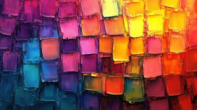 Vibrant Hues: An Abstract Oil Painting