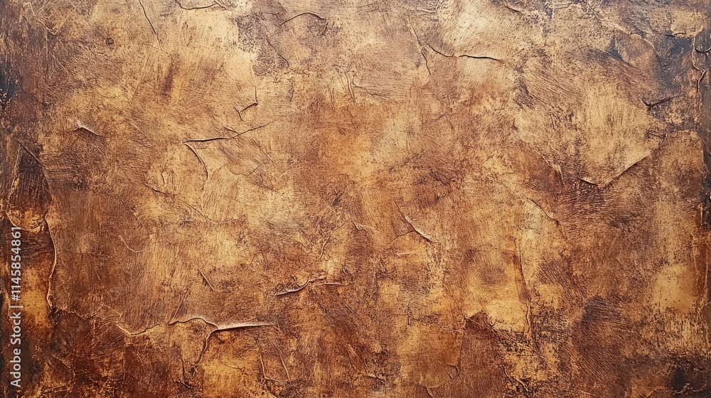 Poster textured brown surface with cracks and dryness showcasing an uneven and rugged appearance for design