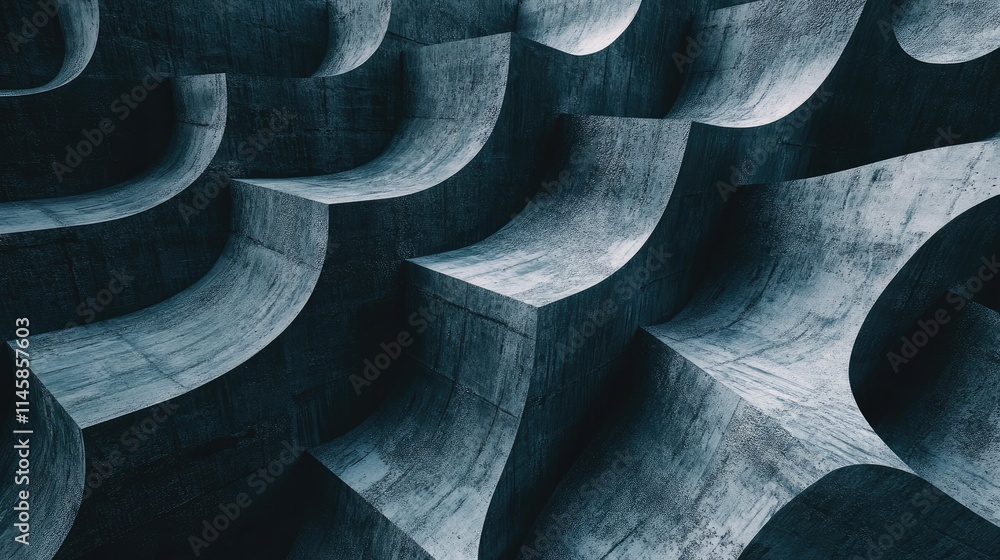 Poster dark abstract waves textured background for modern design and creative projects