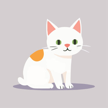 recommend clip art: Cat flat clipart vector illustration animal, pet, kitten, cartoon, kitty, vector, love, c cats, silhouette, outline, 