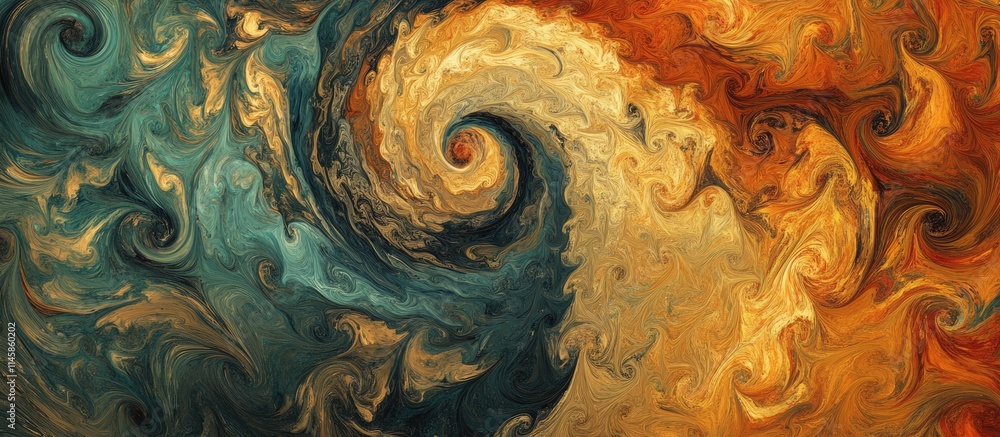 Poster vibrant abstract digital background with swirling patterns and rich textures perfect for creative de