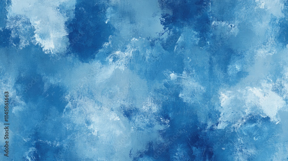 Poster abstract blue texture resembling cloud patterns suitable for backgrounds or banners in creative desi