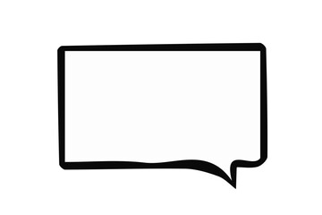 手書き　手描き　シンプルな吹き出し