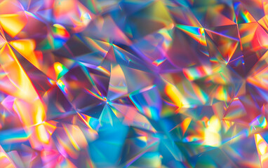 Colorful Abstract Light Prism Refractions and Flares
