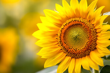 Obraz premium Close-up of a Vibrant Sunflower