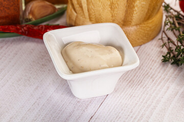 Burger sauce in the bowl