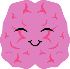 Brain Mental Health Character Illustration