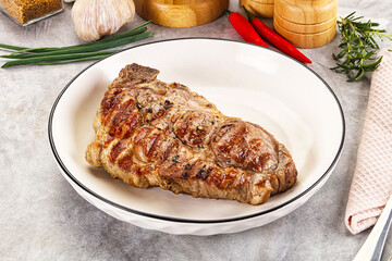 Grilled pork sirloin for dinner