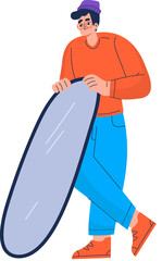 Man Holding Reflector