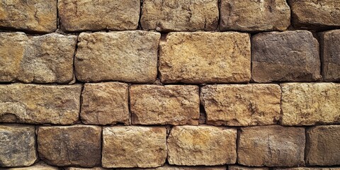 Textured old sandstone bricks create a captivating background, showcasing the unique characteristics of old sandstone bricks that enhance any artistic or architectural project.