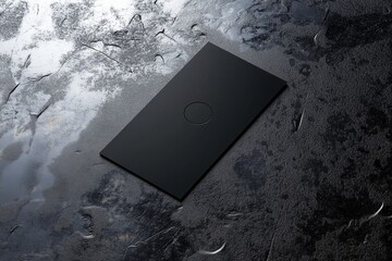 A clean and professional mockup of a single business card placed in the center. Ideal for showcasing personal or corporate branding designs, perfect for business cards for professionals