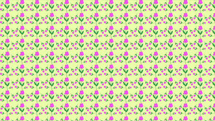 Cute floral pattern in the small flowers. Seamless vector texture. Elegant template for fashion prints. Printing with small pink and yellow flowers. banner, cover, poster, flyer, product