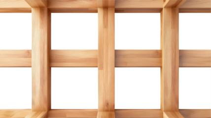 Wooden lattice structure indoor setting modern design close-up view minimalist concept