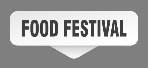FOOD FESTIVAL banner, button, label, sign