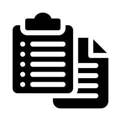 clipboard glyph icon