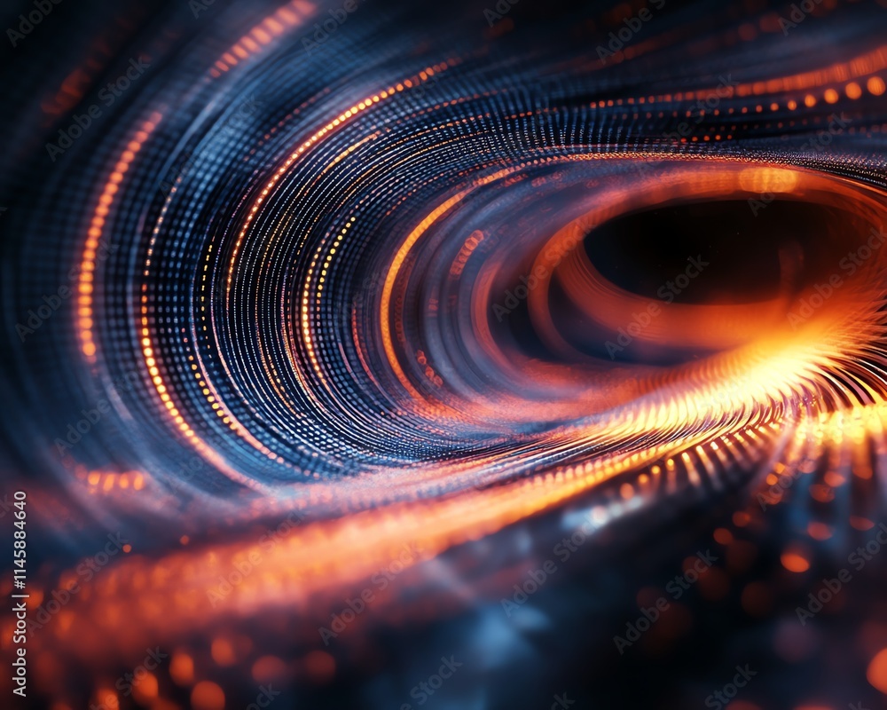Poster closeup of an open book with dynamic light trails extending outward, symbolizing the fast growth of 