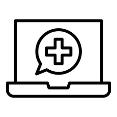 Obraz premium Online Care Icon