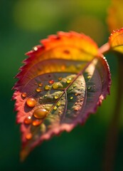 Obraz premium flower with water drops