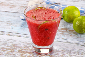 Cold and sweet Watermelon smoothie