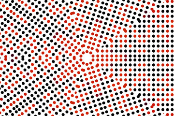 red and white dots