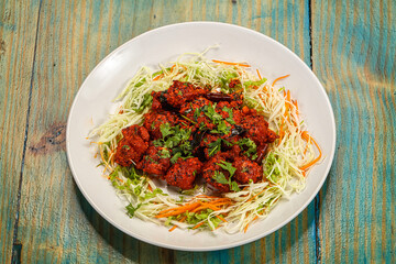 Indian cuisine - Red Chicken 65