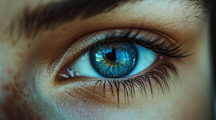 Eye representing the use of AI and automation in business, symbolizing the intersection of AI technologies, digital solutions, and the future of automated decision-making processes.