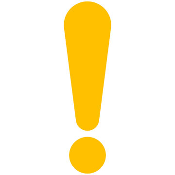 recommend clip art: yellow exclamation mark
