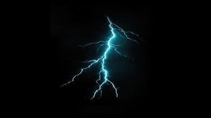 Thunderous lightning strike illuminates night sky nature scene dramatic viewpoint electrifying concept for visual impact