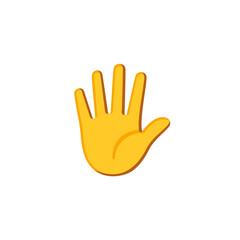 Obraz premium Raised Hand Emoji