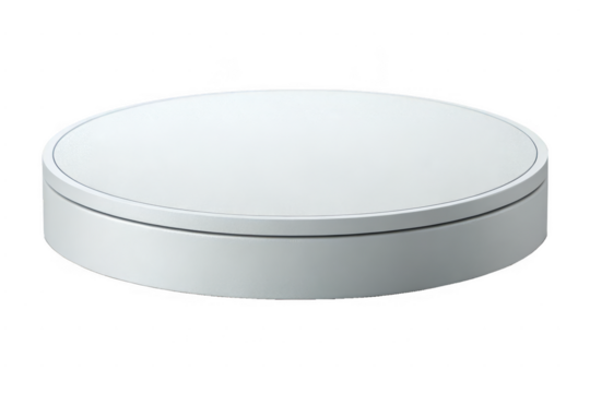 Minimalist Circular Platform in Sleek Metallic Finish