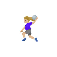 Girl Throwing Ball Emoji
