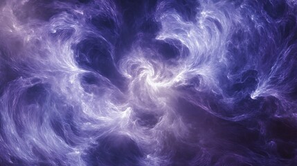 Fototapeta premium Abstract swirling purple and blue nebula texture.