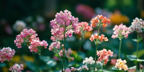 Obraz premium A vibrant buckwheat flower garden showcasing the beauty of buckwheat flowers, perfect for nature lovers and enthusiasts of stunning floral landscapes. Experience the charm of a buckwheat flower