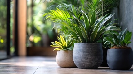 Obraz premium Ornamental plants enhance the beauty of any house or building. These ornamental plants add elegance, making them perfect for decorating both interiors and exteriors while providing a serene ambiance.