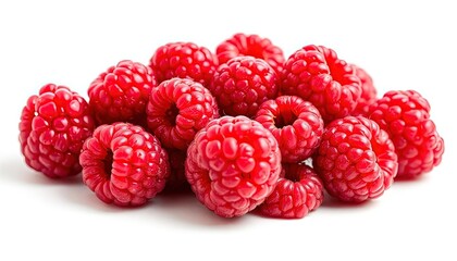 Raspberries Isolated On White Background