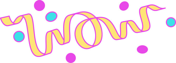 lettering wow tape text