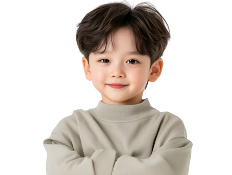 Confident young boy with crossed arms, a portrait of strength, independence and growth