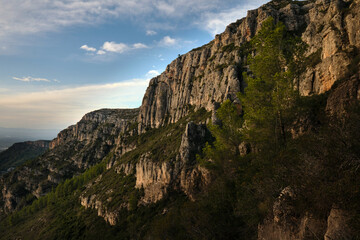 Beautiful mountain landscape and sky