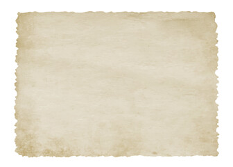 Vintage paper texture with torn ripped jagged edges.  Antique old parchment background	