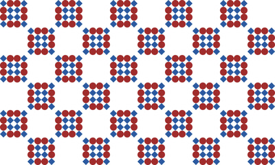abstract geometric background, seamless geometric pattern, seamless geometric pattern red dot, blue diamond racing repeat pattern, replete image, design for fabric printing, checkerboard chess
