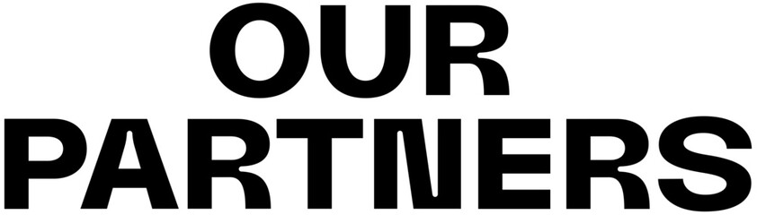 lettering our partners text