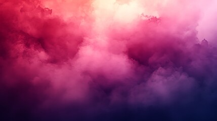 Fototapeta premium Vivid pink, purple, and orange cloudscape; abstract texture background.