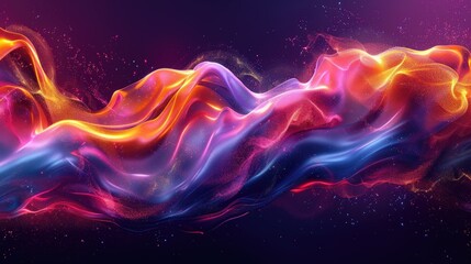 Obraz premium Bright, fluid motion creating abstract shapes