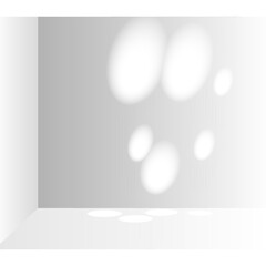 background of white room with shadows