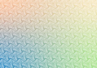 Fototapeta premium Triangle yellow line green soft blue pattern background