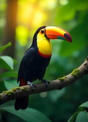 Fototapeta premium toucan on a branch
