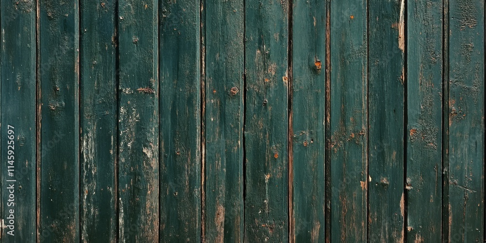 Aufkleber dark green painted boards create an intriguing texture and background, showcasing the rustic charm o