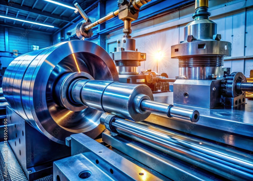 Poster cnc lathe expertly machines shafts and disks in batches, delivering precision turning, milling, and 
