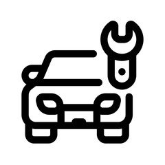 Car Repair Line Icon. Single icon, line vector icon
